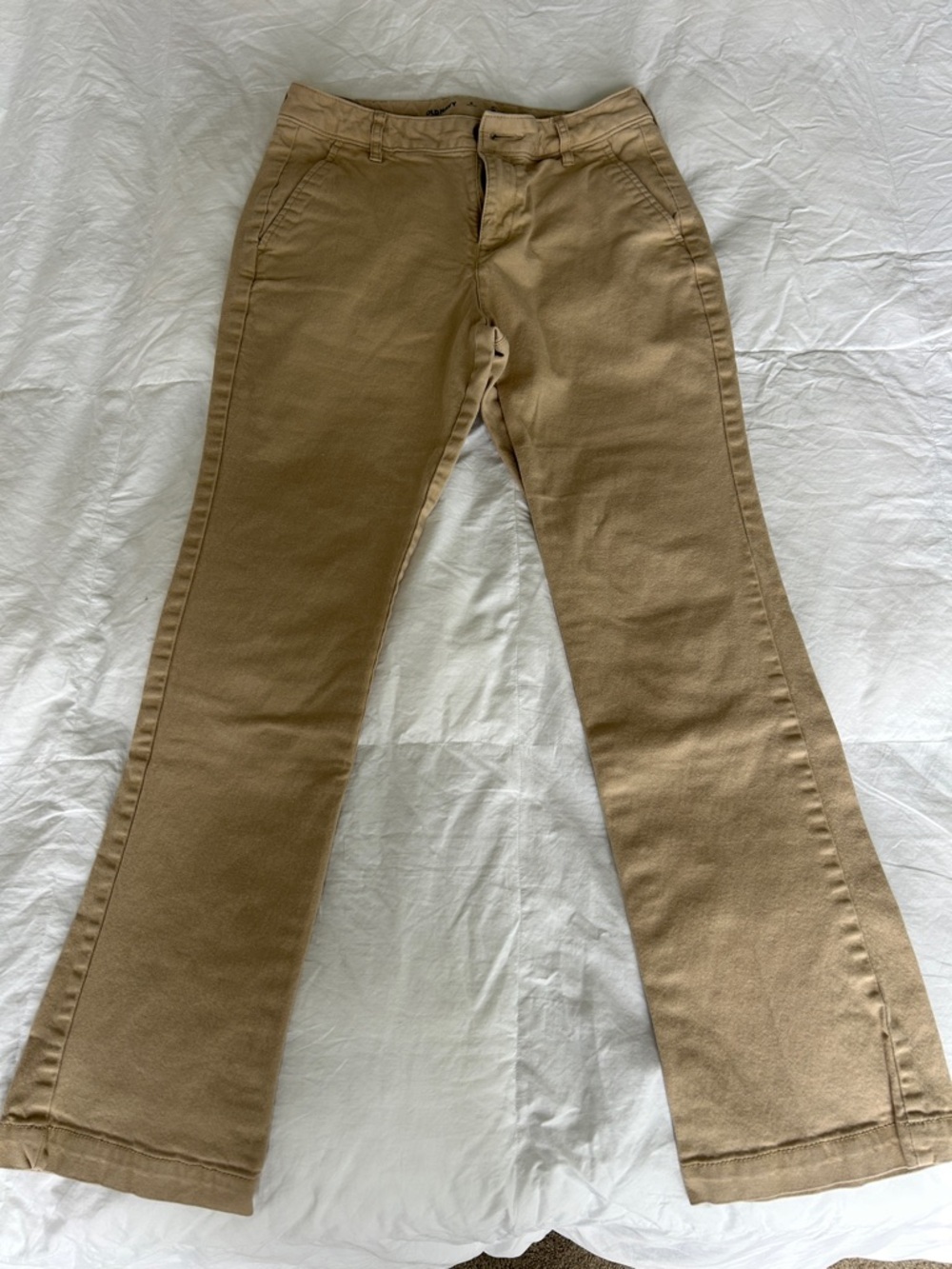 Old Navy High-Rise Flare Khaki Pants
